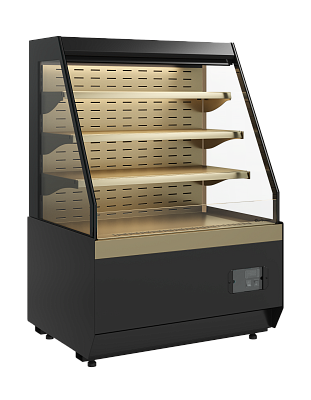 KS70 VM 0,9-2 STANDARD open, refrigerated display counter SLANTED sidewall (version 2.0) (9005-0109)